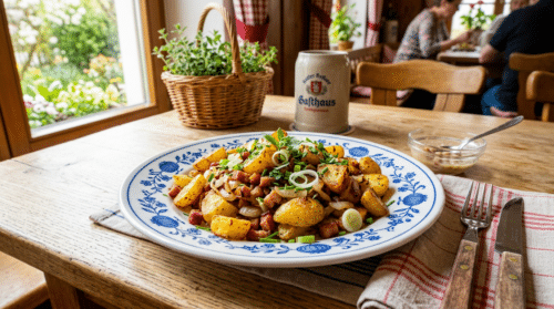 4 Zutaten, 20 Minuten: Bratkartoffeln wie bei Oma mit würzigem Speck