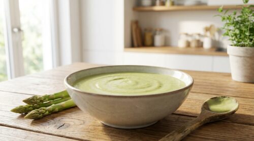 Dieser Trick mit püriertem Spargel macht die Suppe cremig, ganz ohne Sahne